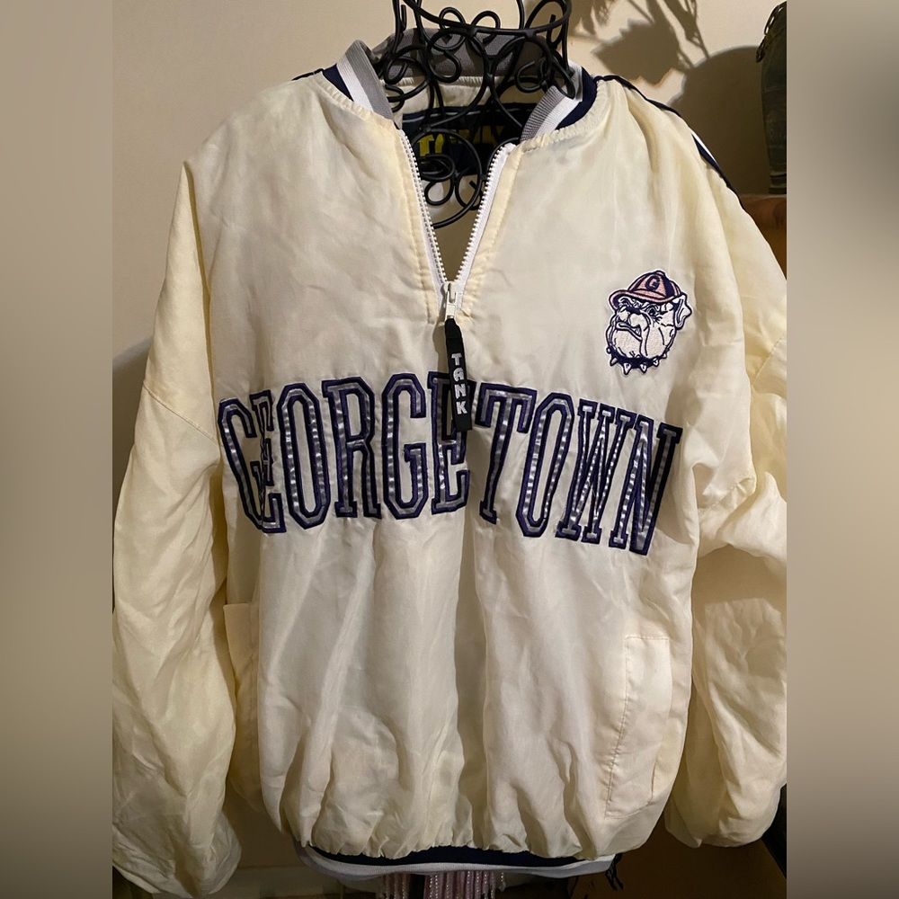 Vintage George Town Bulldog  Silk Jacket Rare. Size 2XL
